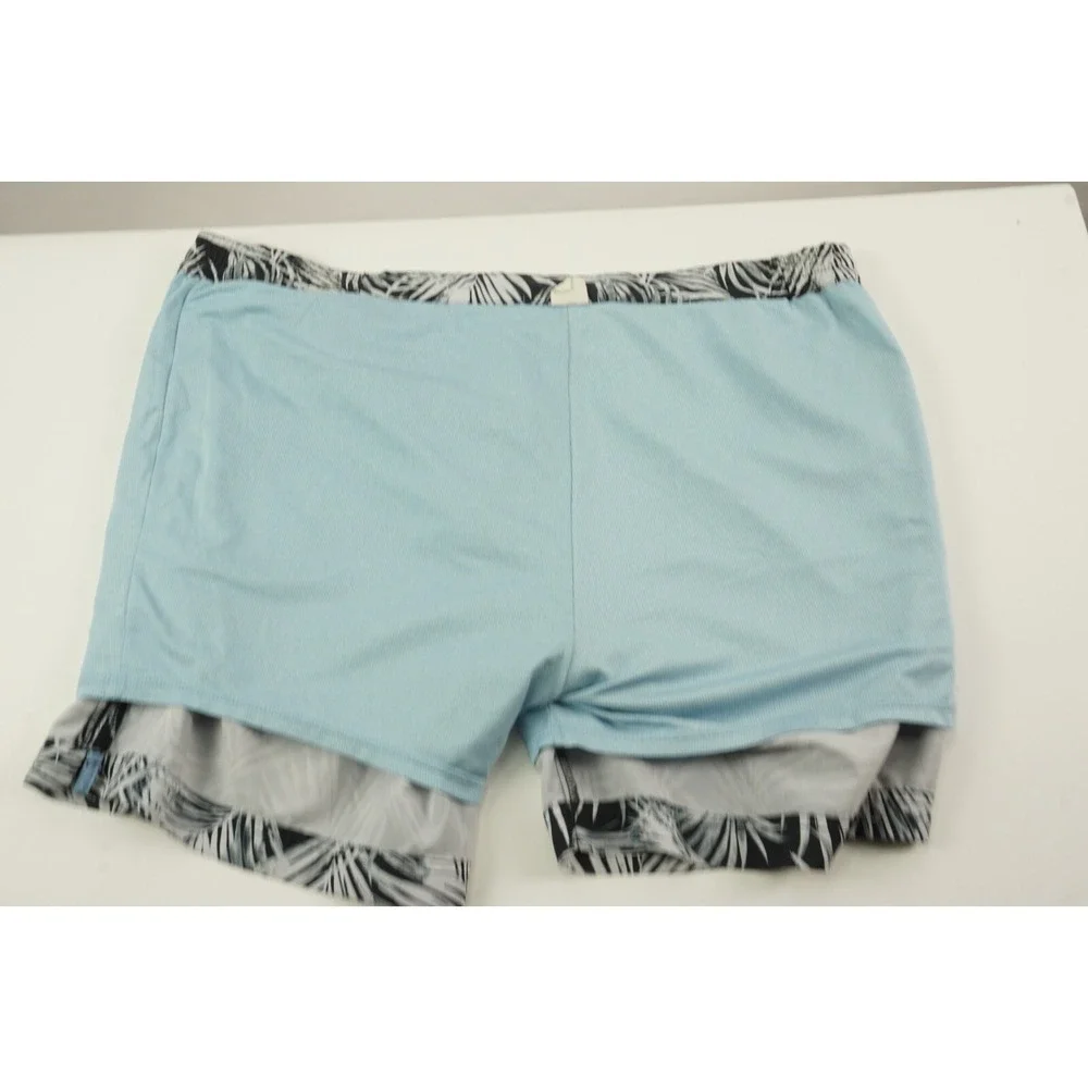 Fair Harbor Lined Drawstring Adjustable Hybrid Shorts Men's 36 White Floral Swim